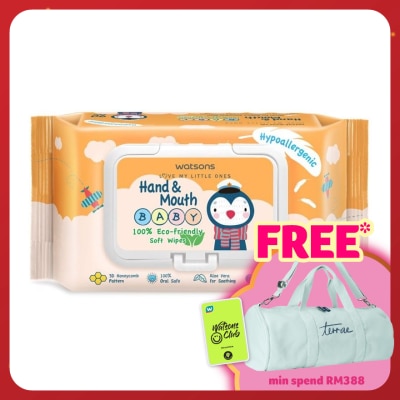 WATSONS Hand & Mouth Baby Soft Wipes 90's