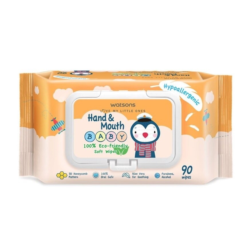 Hand & Mouth Baby Soft Wipes 90's