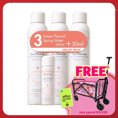 AVENE Eau Thermale Spring Water 3x300ml + TSW 50ml