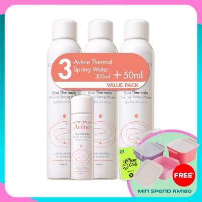 AVENE Eau Thermale Spring Water 3x300ml + TSW 50ml