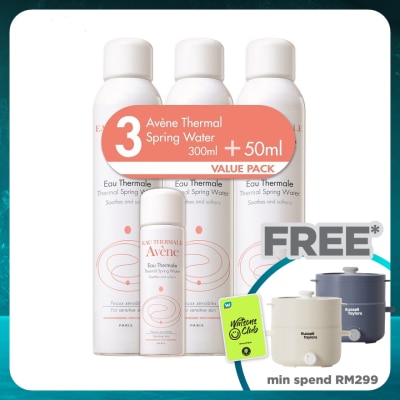 AVENE Eau Thermale Spring Water 3x300ml + TSW 50ml