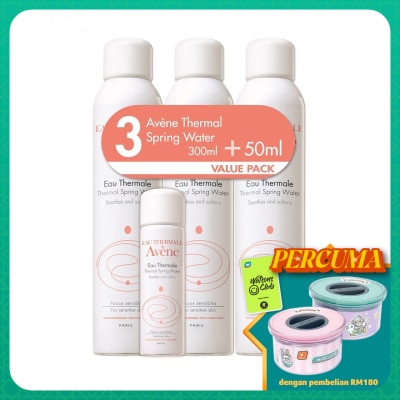 AVENE Eau Thermale Spring Water 3x300ml + TSW 50ml