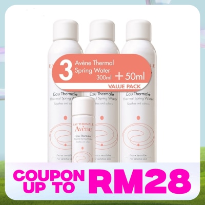 AVENE Eau Thermale Spring Water 3x300ml + TSW 50ml