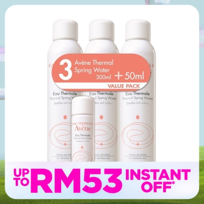 AVENE Eau Thermale Spring Water 3x300ml + TSW 50ml