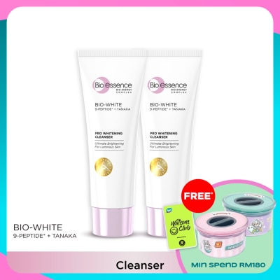 BIO-ESSENCE Bio-White Pro Cleanser Twin Pack 100g