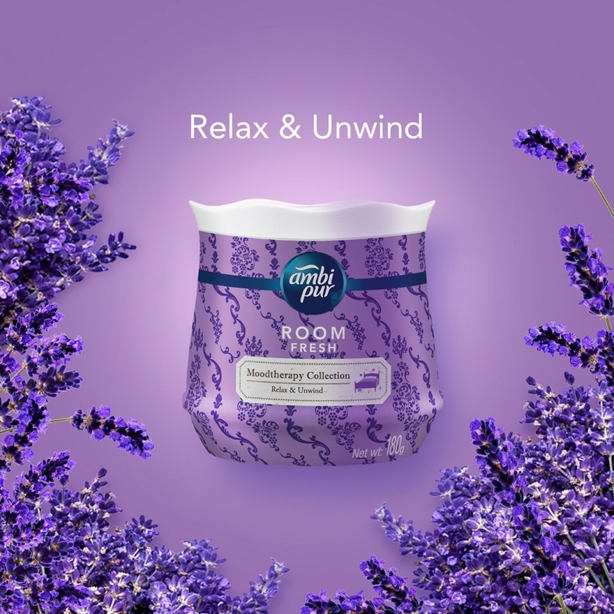 Room Fresh Air Refreshing Gel Moodtherapy Collection Relax & Unwind 180g