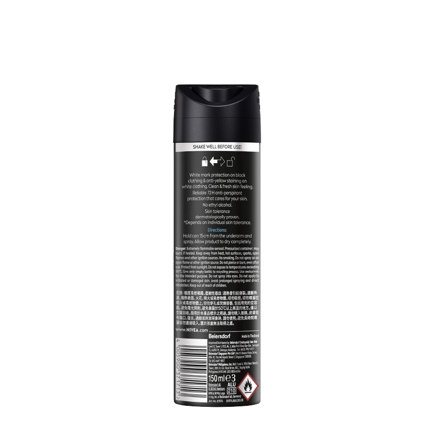 Deodorant Black & White Fresh Spray 150ml