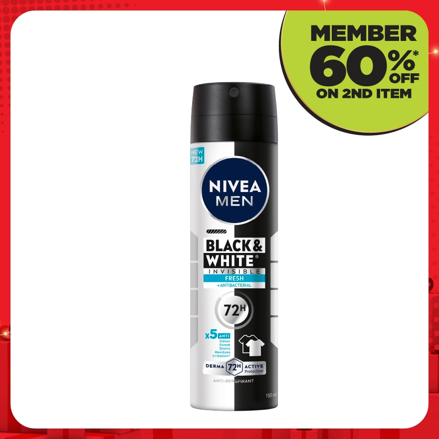Deodorant Black & White Fresh Spray 150ml