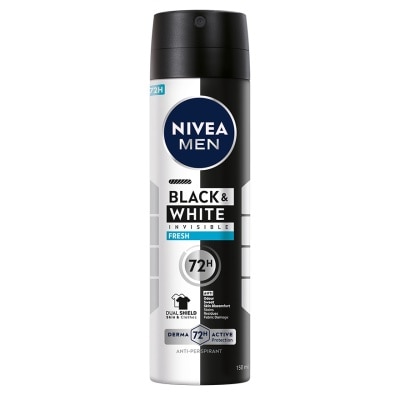 NIVEA FOR MEN - Deodorant Black & White Fresh Spray 150ml