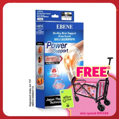 EBENE Bio-Ray Metal Support Knee Guard Black L 1's