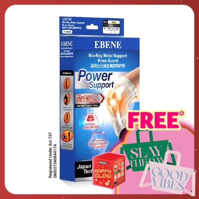 EBENE Bio-Ray Metal Support Knee Guard Black L 1's