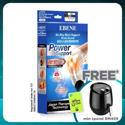 EBENE Bio-Ray Metal Support Knee Guard Black XL 1's