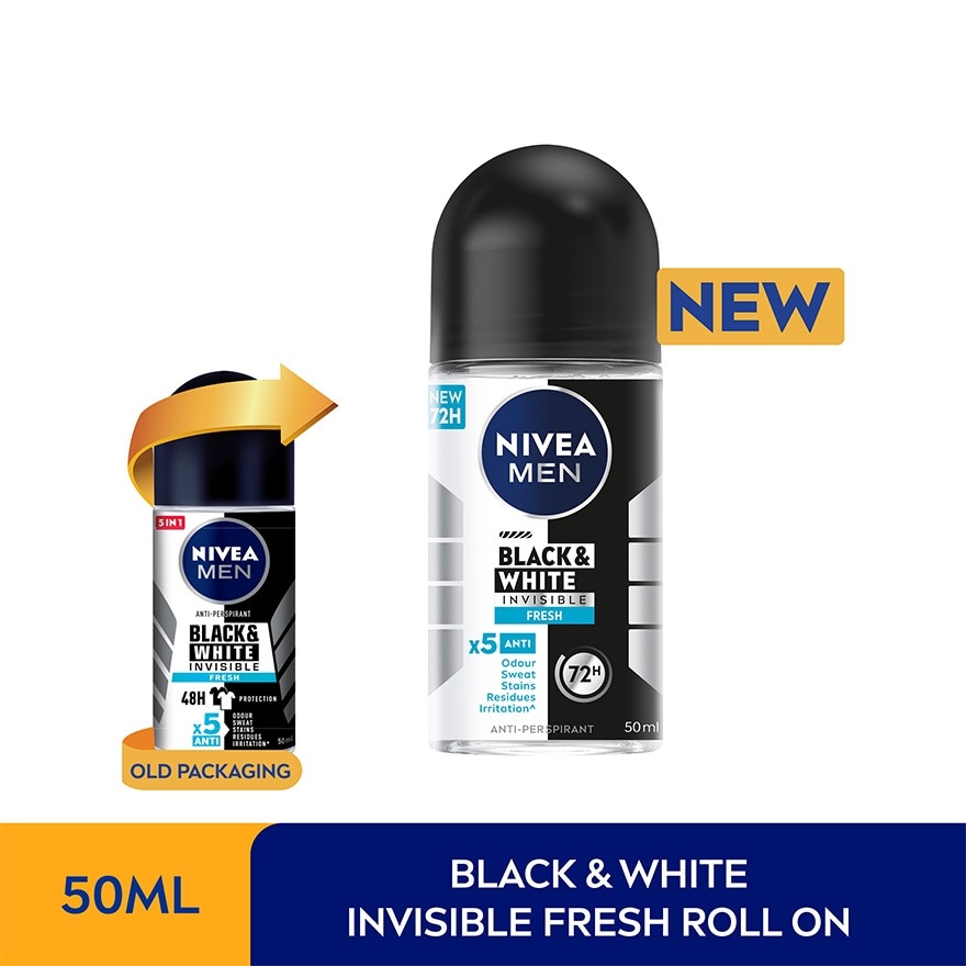 Deodorant Black & White Fresh Roll On 50ml