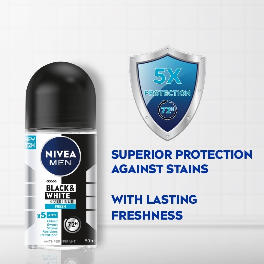 Deodorant Black & White Fresh Roll On 50ml