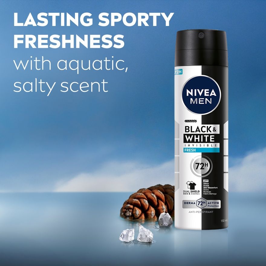 Deodorant B&W Fresh Spray Twin Pack 2x150ml image