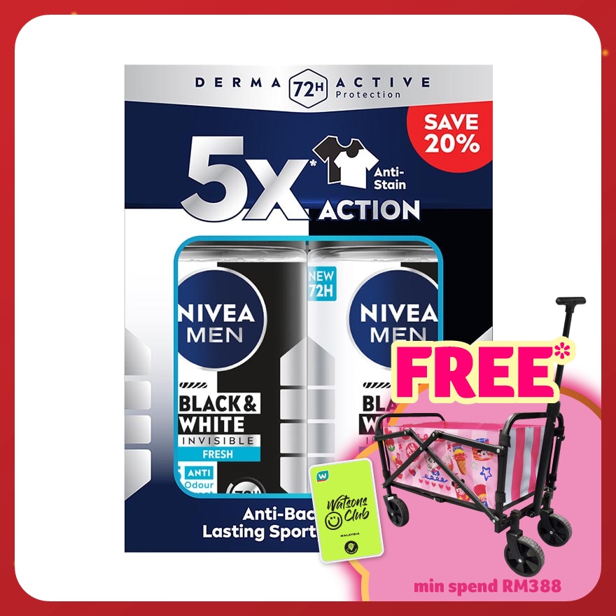 Deodorant B&W Fresh Roll On Twin Pack 2x50ml