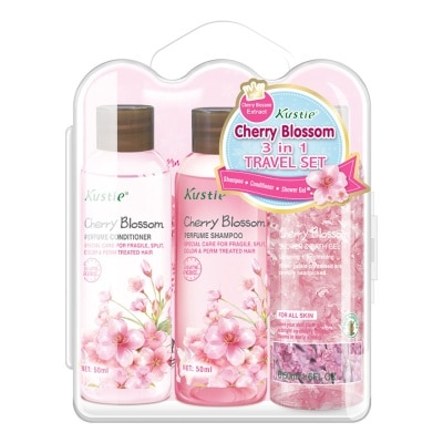 KUSTIE Cherry Blossom 3 In 1 Travel Set 1's