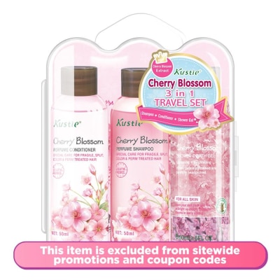 KUSTIE Cherry Blossom 3 In 1 Travel Set 1's