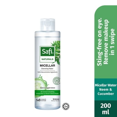 SAFI Naturals Micellar Water Neem & Cucumber 200ML