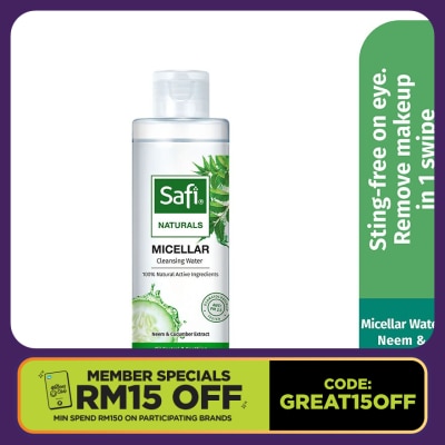 SAFI Naturals Micellar Water Neem & Cucumber 200ML