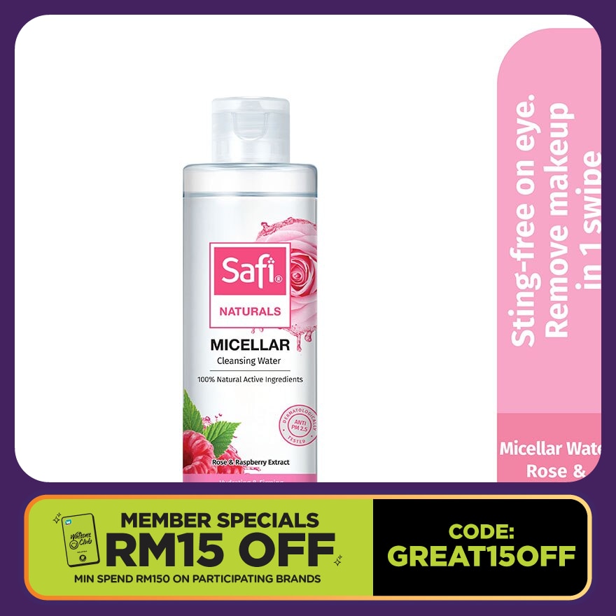 Naturals Micellar Water Rose & Raspberry 200ML