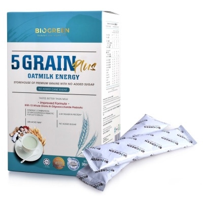 BIOGREEN 5 Grain Oatmilk Energy 30gX11s
