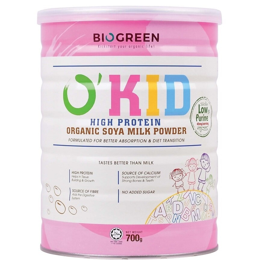 O'kid High Protein Organic Soya Milk Powder 700g