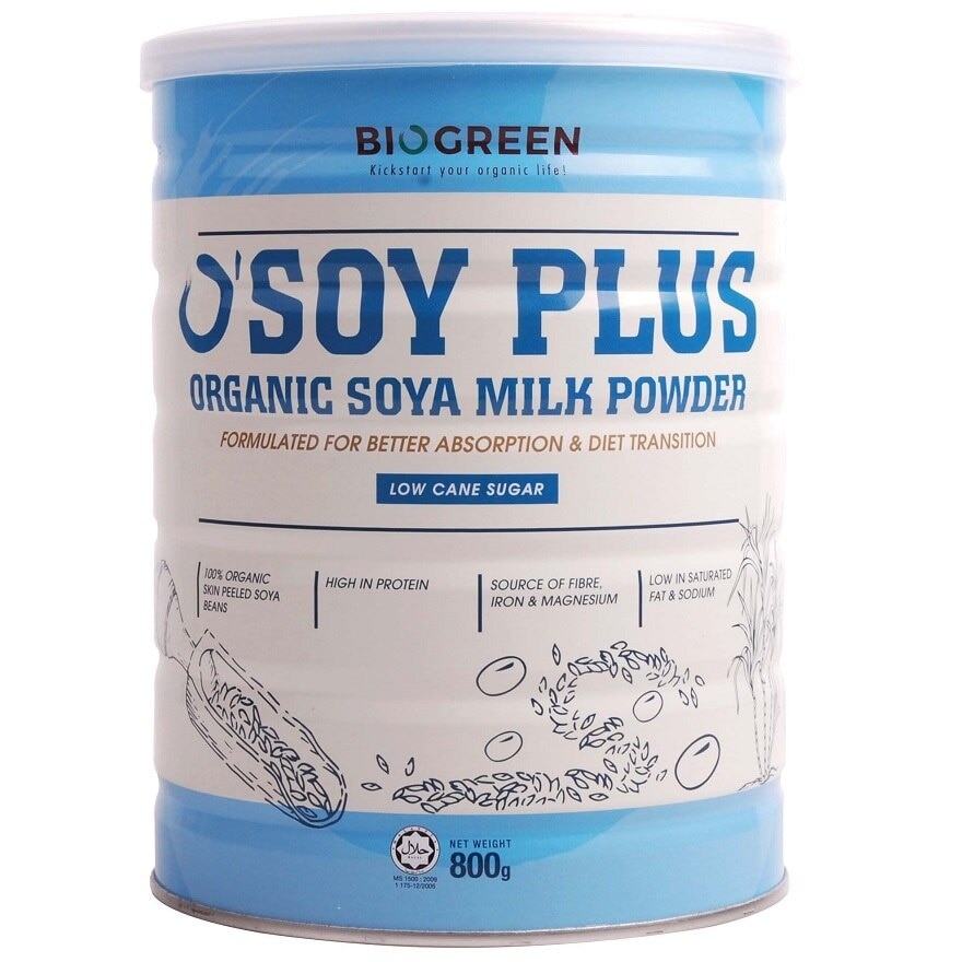 O'Soy Plus Organic Soya Milk Powder (LS) 800G