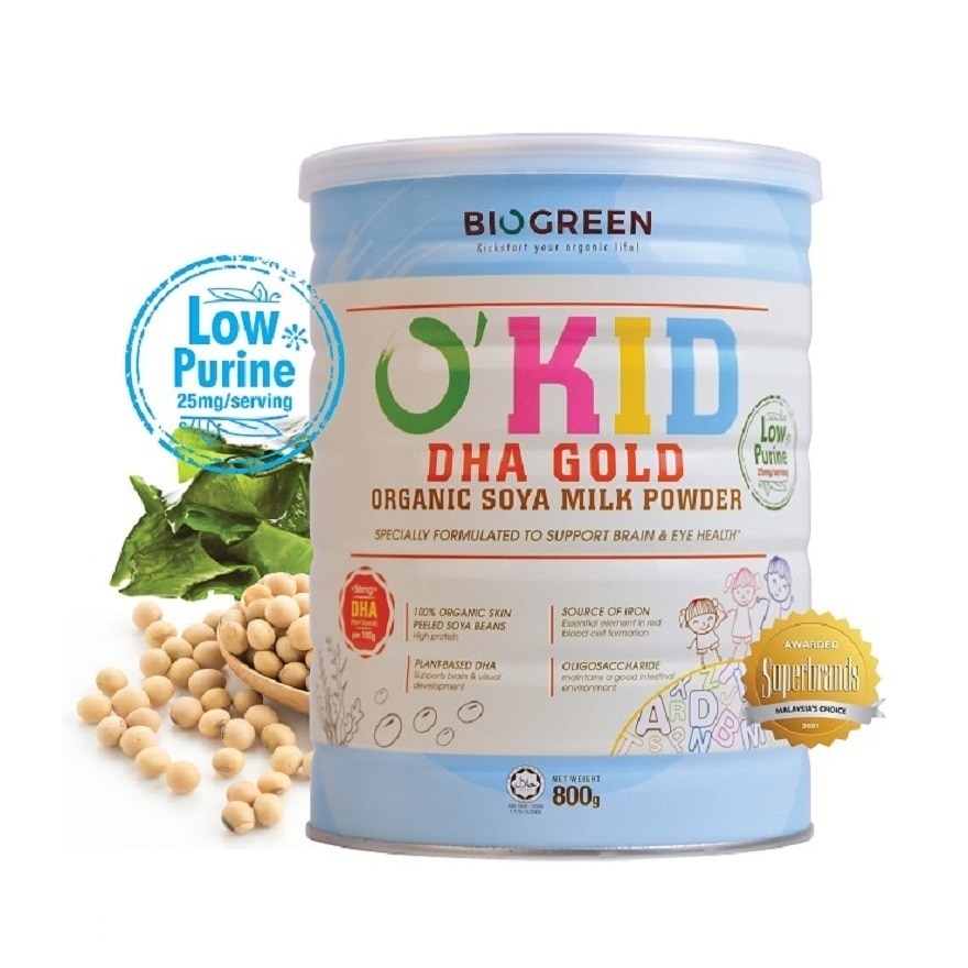 O'Soy DHA Gold Organic Soymilk Powder 800g