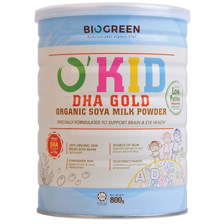 O'Soy DHA Gold Organic Soymilk Powder 800g