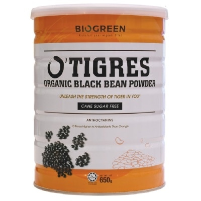 BIOGREEN O'Tigres Organic Black Bean Powder (SF) 650g