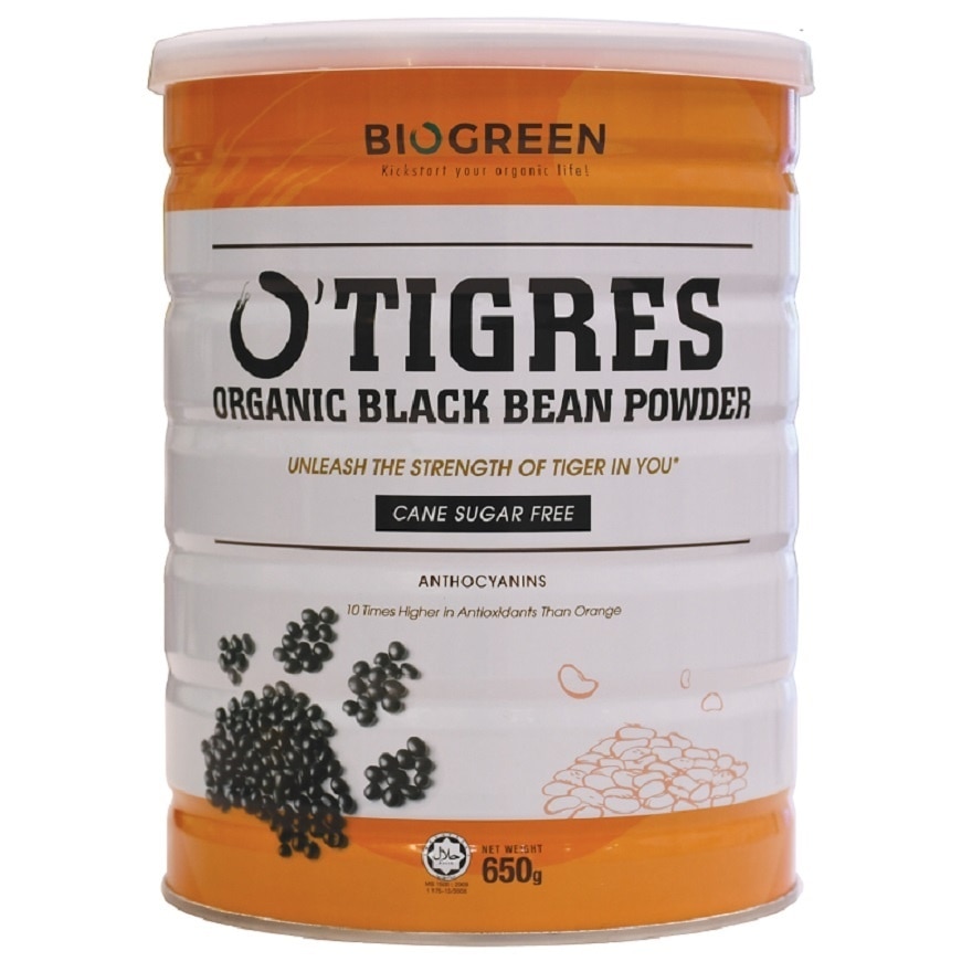 O'Tigres Organic Black Bean Powder (SF) 650g