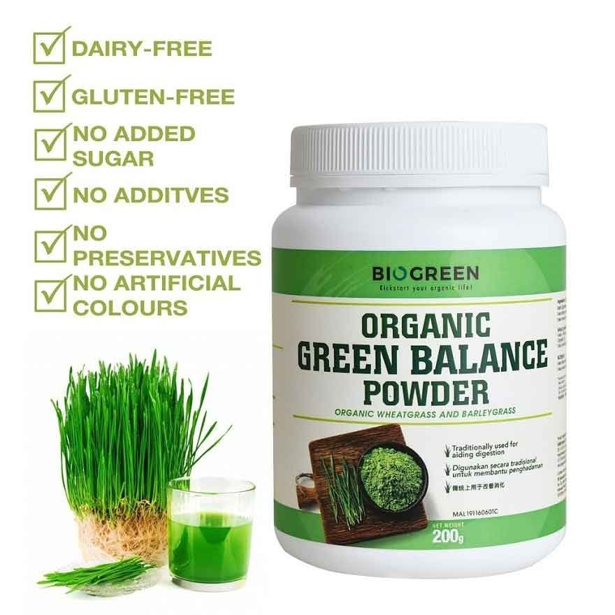 Organic Green Blance Powder 200g