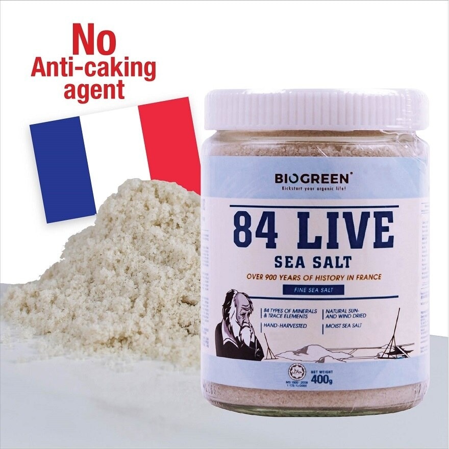 84 Live Sea Salt - Fine 400g