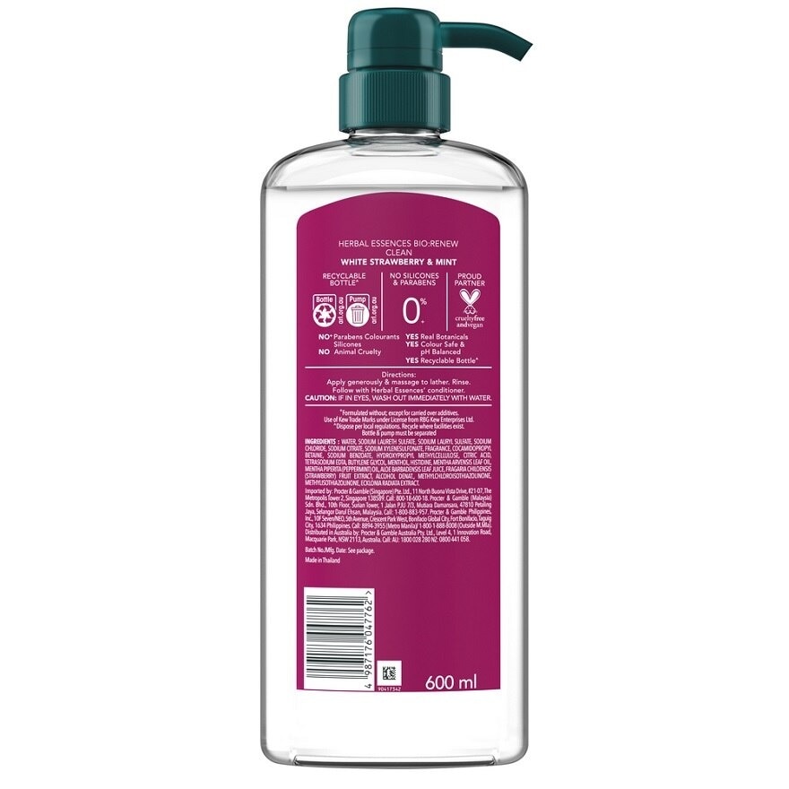 Strawberry & Mint Shampoo 600ML