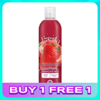 WATSONS Strawberry Exfoliating Body Wash 410g