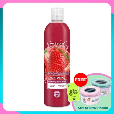 WATSONS Strawberry Exfoliating Body Wash 410g