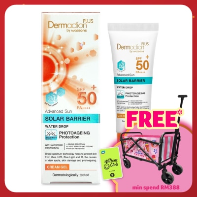 DERMACTION PLUS BY WATSONS Advanced Sun Solar Barrier Water Drop Cream Gel SPF50+ PA++++ (Reef Safe) 40ml