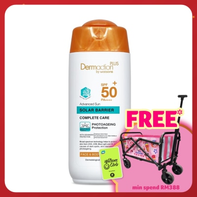 DERMACTION PLUS BY WATSONS Advanced Sun Solar Barrier Face & Body Lotion SPF50+ PA++++ (Reef Safe) 150ml