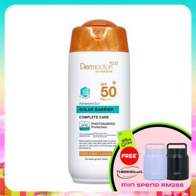 DERMACTION PLUS BY WATSONS - Advanced Sun Solar Barrier Face & Body Lotion SPF50+ PA++++ (Reef Safe) 150ml