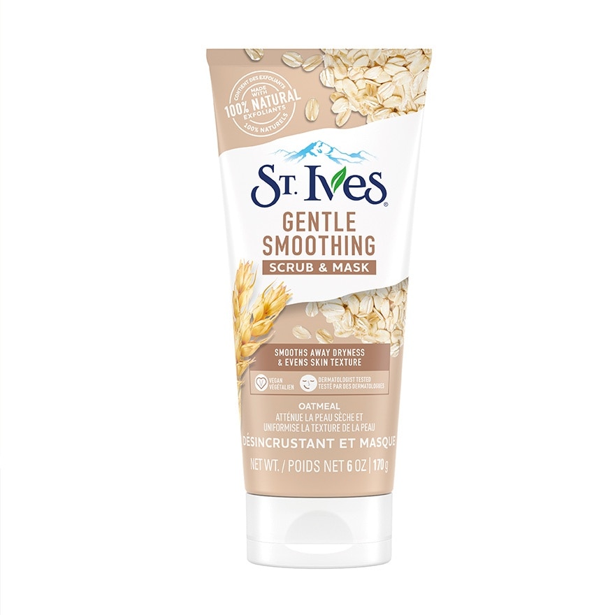 Nourished & Smooth Oatmeal Scrub + Mask 170g