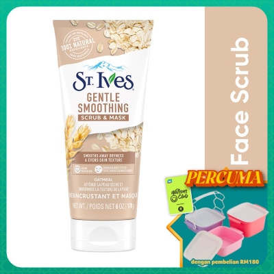ST IVES - Nourished & Smooth Oatmeal Scrub + Mask 170g