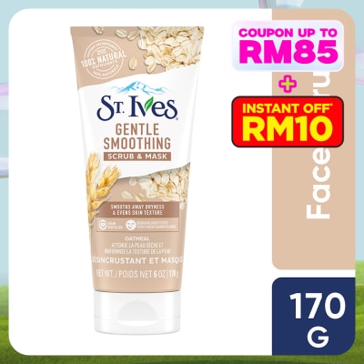 ST IVES Nourished & Smooth Oatmeal Scrub + Mask 170g