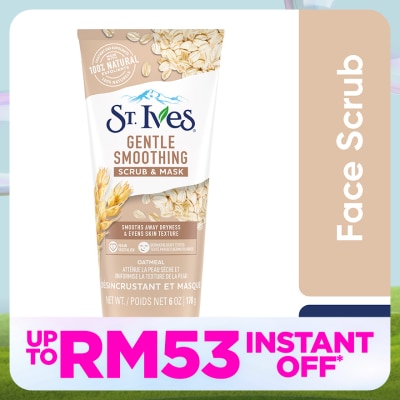 ST IVES Nourished & Smooth Oatmeal Scrub + Mask 170g
