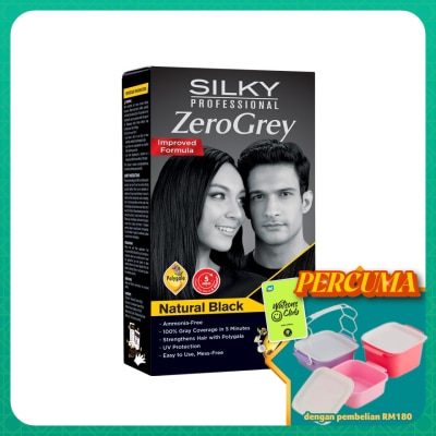 SILKY - Hair Colouring Zerogrey Natural Black 1's
