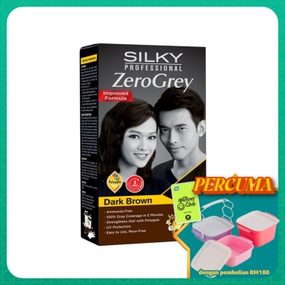 SILKY - Hair Colouring Zerogrey Dark Brown 1's