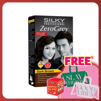 SILKY Hair Colouring Zerogrey Dark Brown 1's