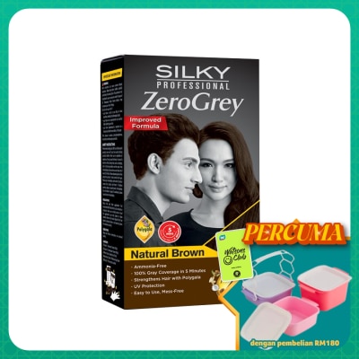 SILKY - Hair Color Zerogrey Natural Brown 1s