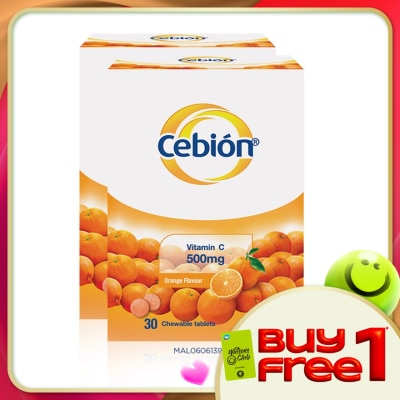 CEBION - Chewable Vitamin C 500mg 2 x 30's