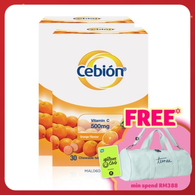 CEBION Chewable Vitamin C 500mg 2 x 30's